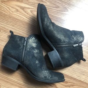 Lucky Brand Zipper Booties Size 6.5M